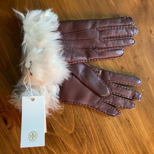 NWT TORY BURCH shearling gloves